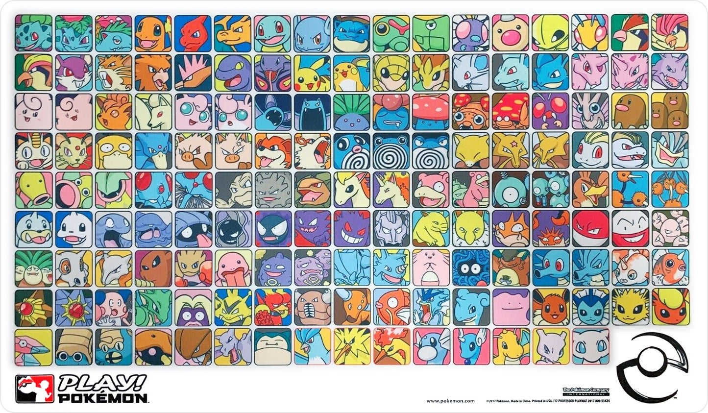 Play! Pokemon Professor Program Kanto Playmat - White - Playmats Sealed