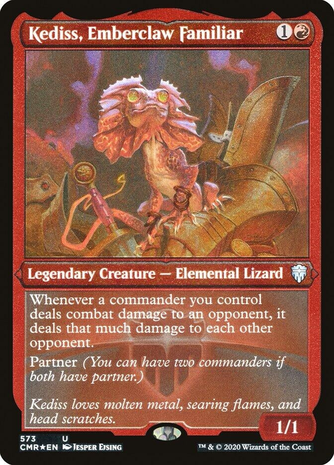 Kediss Emberclaw Familiar (Foil Etched) (573) [CMR] - MTG Single