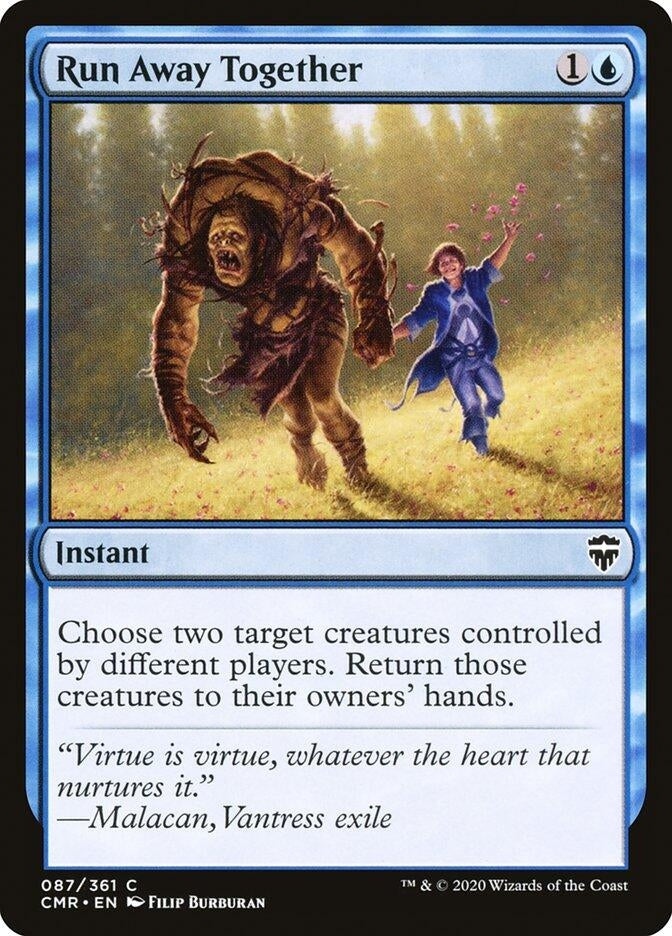 Run Away Together (87) [CMR] - MTG Single
