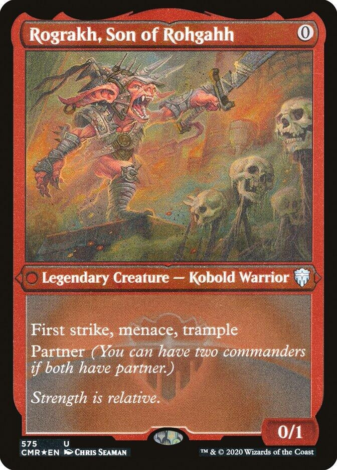 Rograkh Son of Rohgahh (Foil Etched) (575) [CMR] - MTG Single