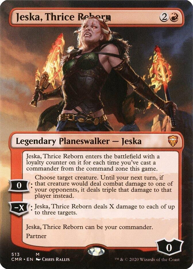Jeska Thrice Reborn (Borderless) (513) [CMR] - MTG Single