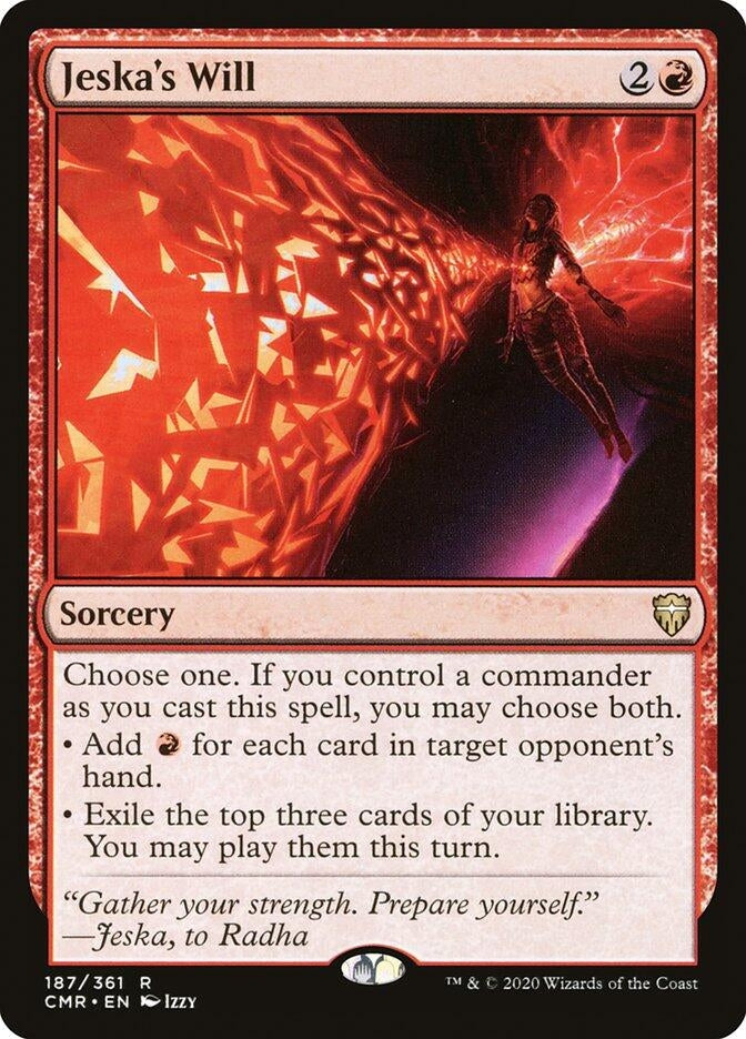 Jeska’s Will (187) [CMR] - MTG Single