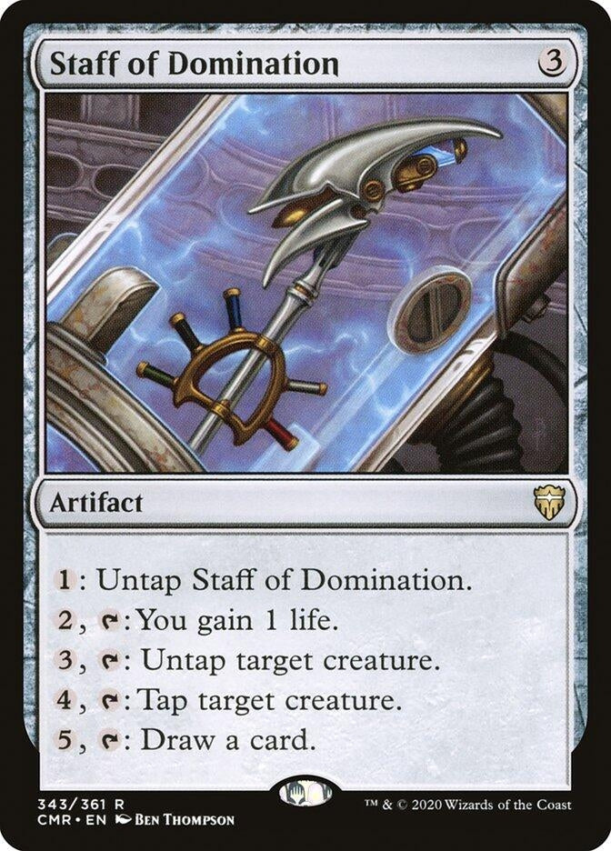 Staff of Domination (343) [CMR] - MTG Single