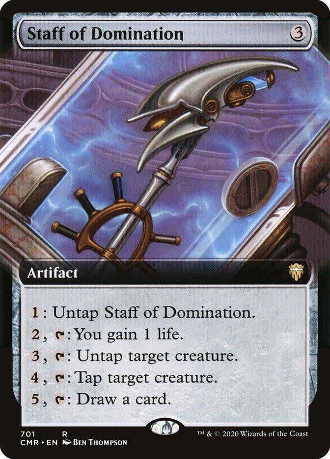 Staff of Domination (Extended Art) (701) [CMR] - MTG Single