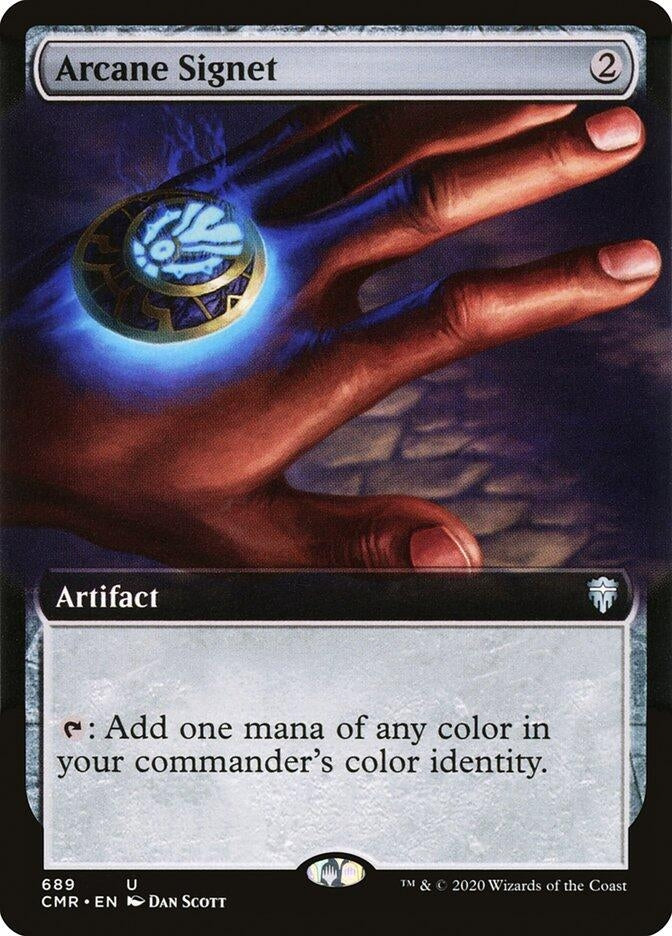 Arcane Signet (Extended Art) (689) [CMR] - MTG Single