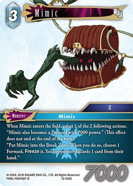 Mimic (12) [OP12] - Final Fantasy TCG Single