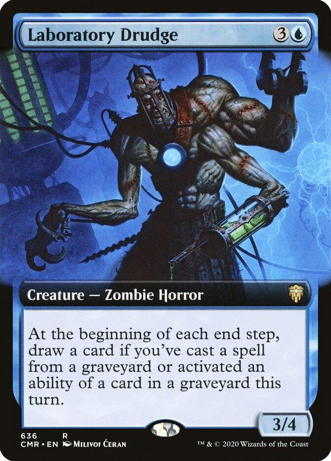 Laboratory Drudge (Extended Art) (636) [CMR] - MTG Single