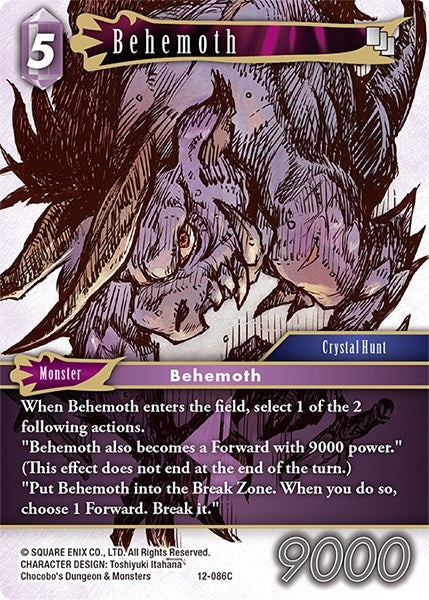 Behemoth (12) [OP12] - Final Fantasy TCG Single