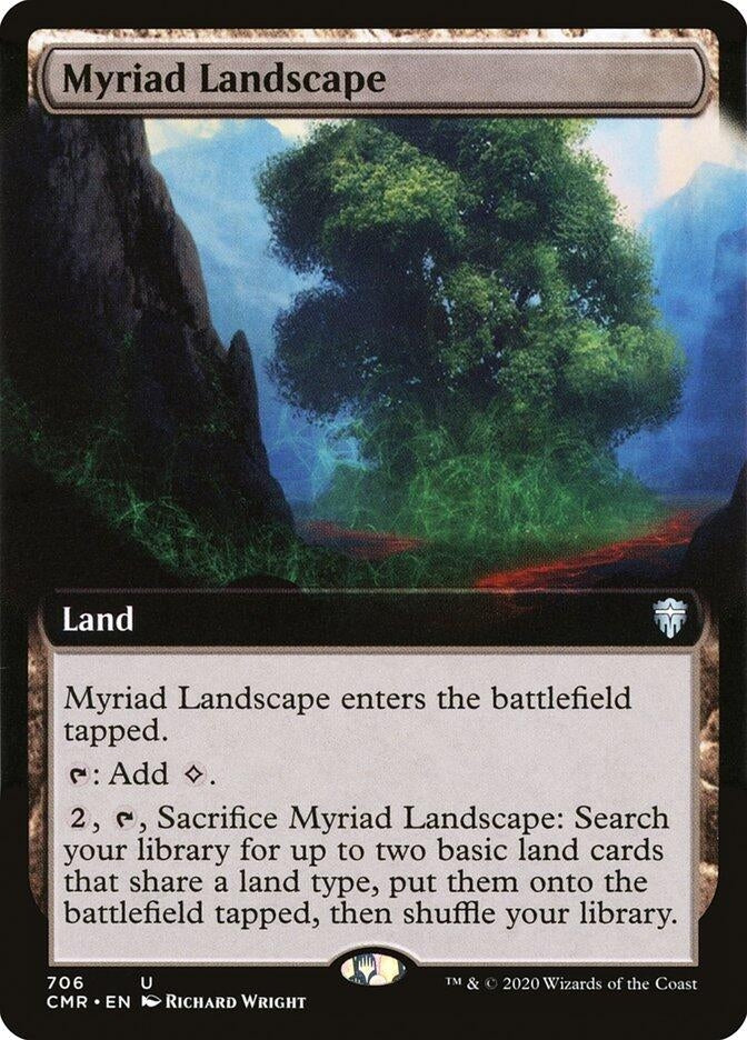 Myriad Landscape (Extended Art) (706) [CMR] - MTG Single
