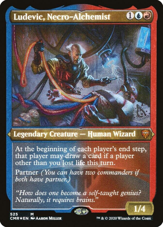 Ludevic Necro-Alchemist (Foil Etched) (525) [CMR] - MTG Single