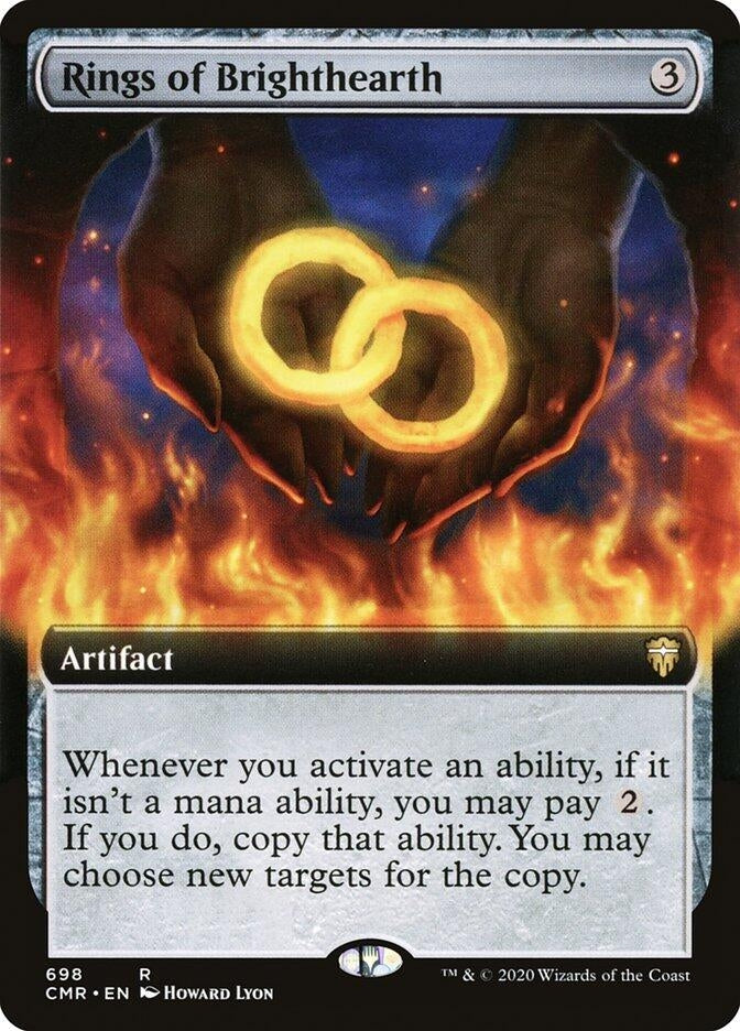 Rings of Brighthearth (Extended Art) (698) [CMR] - MTG Single