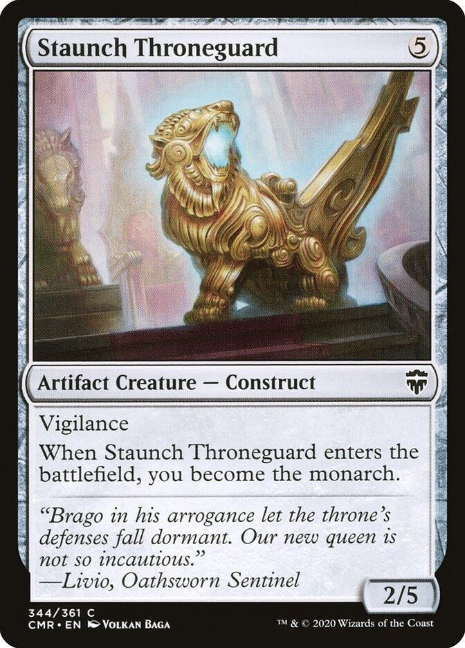 Staunch Throneguard (344) [CMR] - MTG Single