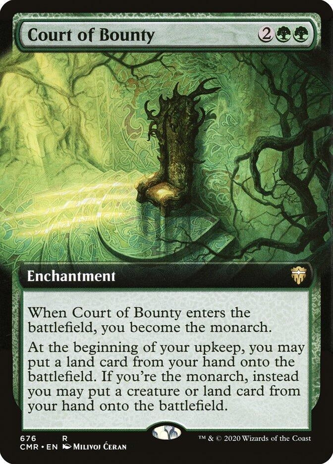 Court of Bounty (Extended Art) (676) [CMR] - MTG Single