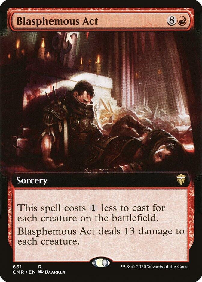 Blasphemous Act (Extended Art) (661) [CMR] - MTG Single