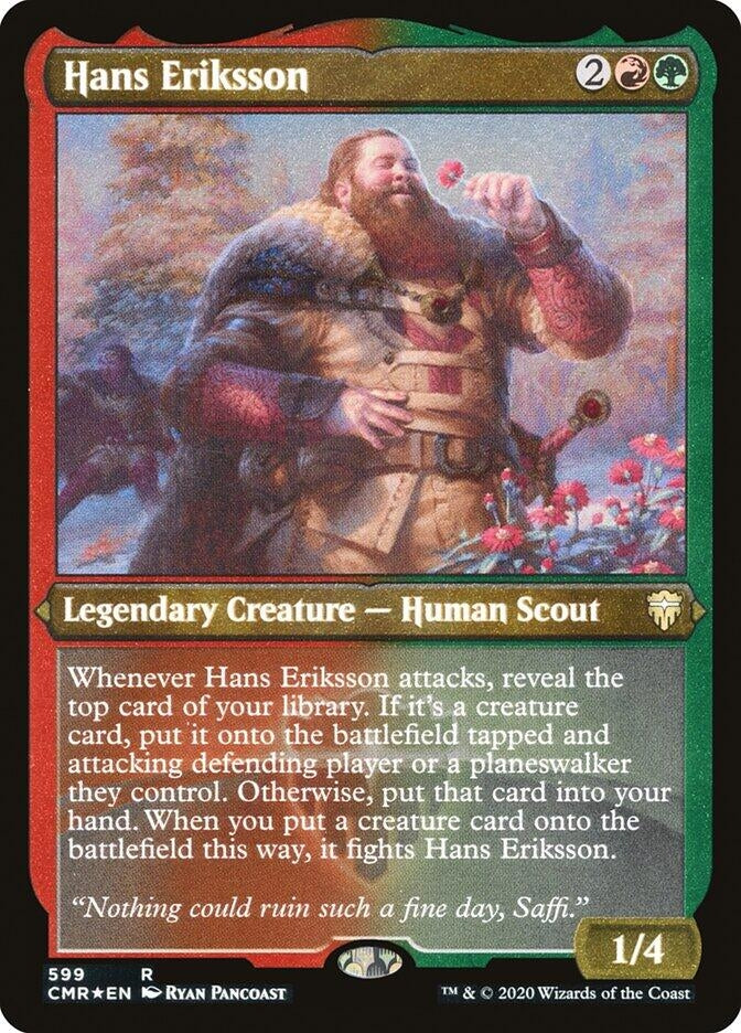 Hans Eriksson (Foil Etched) (599) [CMR] - MTG Single