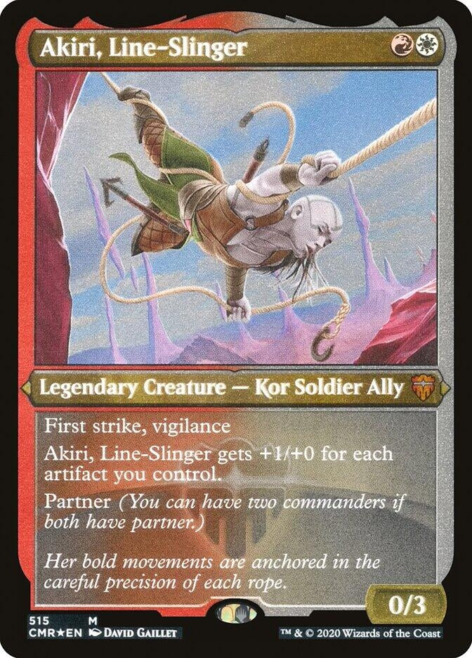 Akiri Line-Slinger (Foil Etched) (515) [CMR] - MTG Single