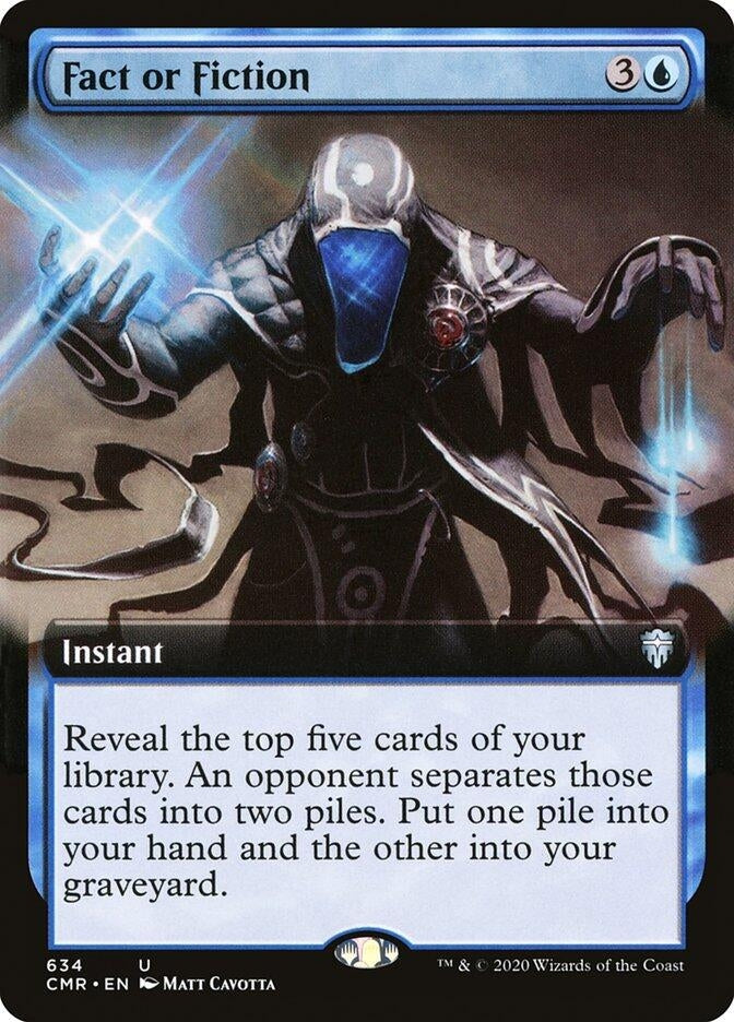 Fact or Fiction (Extended Art) (634) [CMR] - MTG Single
