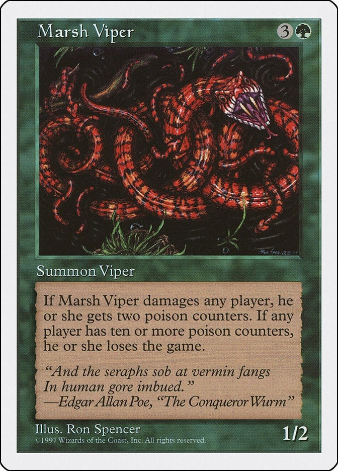 Marsh Viper [5ED] - MTG Single