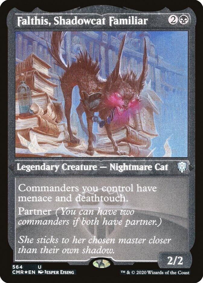 Falthis Shadowcat Familiar (Foil Etched) (564) [CMR] - MTG Single