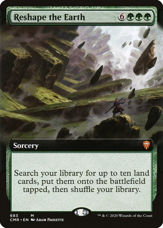 Reshape the Earth (Extended Art) (683) [CMR] - MTG Single