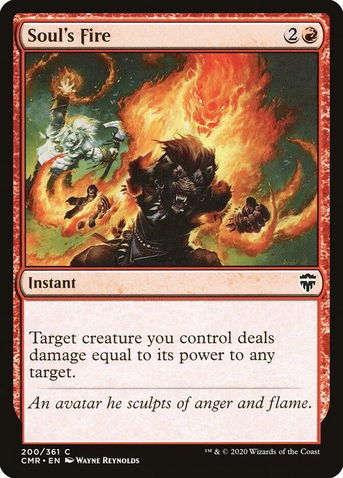 Soul’s Fire (200) [CMR] - MTG Single