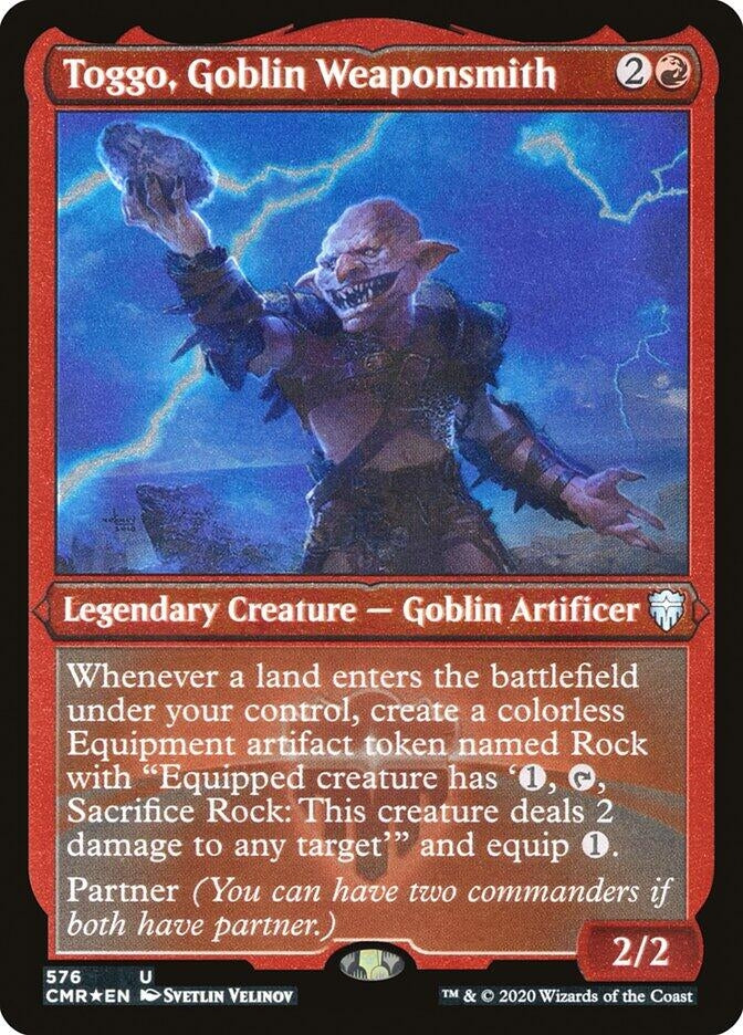 Toggo Goblin Weaponsmith (Foil Etched) (576) [CMR] - MTG Single