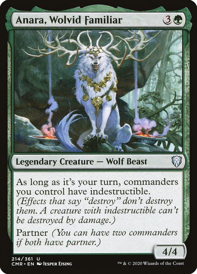 Anara Wolvid Familiar (214) [CMR] - MTG Single