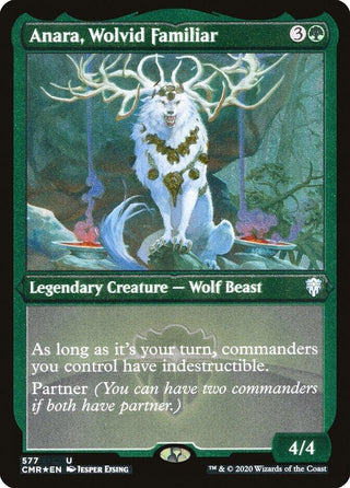 Anara Wolvid Familiar (Foil Etched) (577) [CMR] - MTG Single