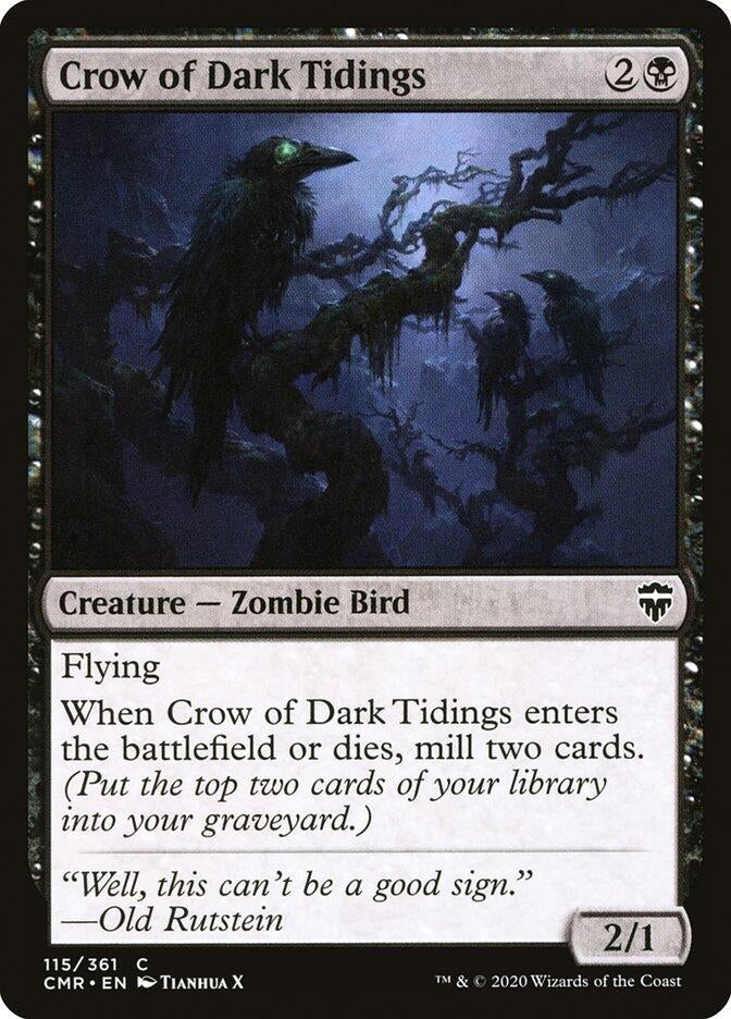 Crow of Dark Tidings (115) [CMR] - MTG Single