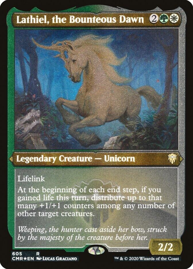Lathiel the Bounteous Dawn (Foil Etched) (605) [CMR] - MTG Single