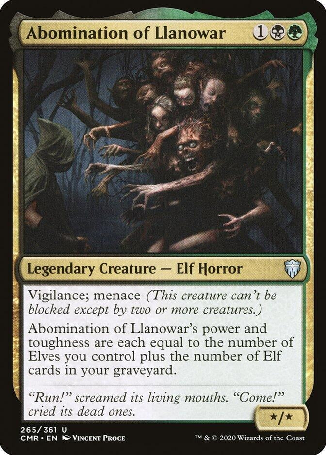 Abomination of Llanowar (265) [CMR] - MTG Single