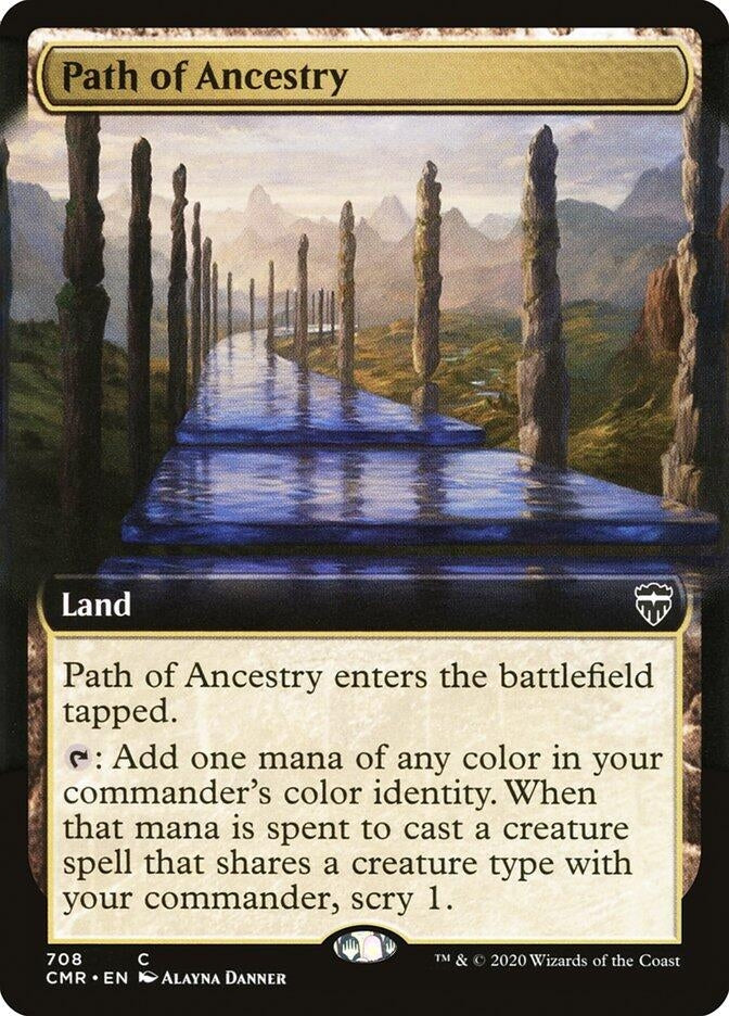 Path of Ancestry (Extended Art) (708) [CMR] - MTG Single