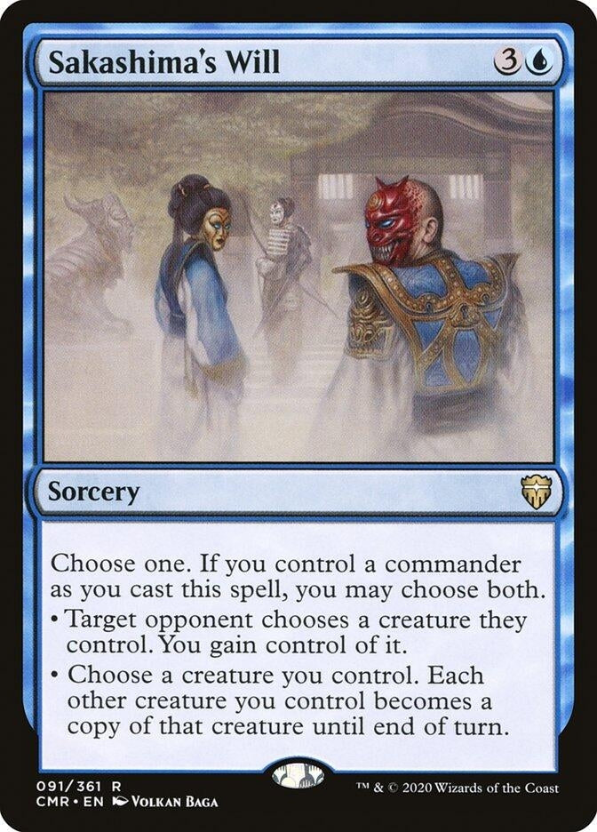 Sakashima’s Will (91) [CMR] - MTG Single