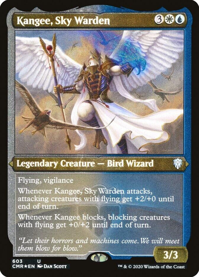 Kangee Sky Warden (Foil Etched) (603) [CMR] - MTG Single