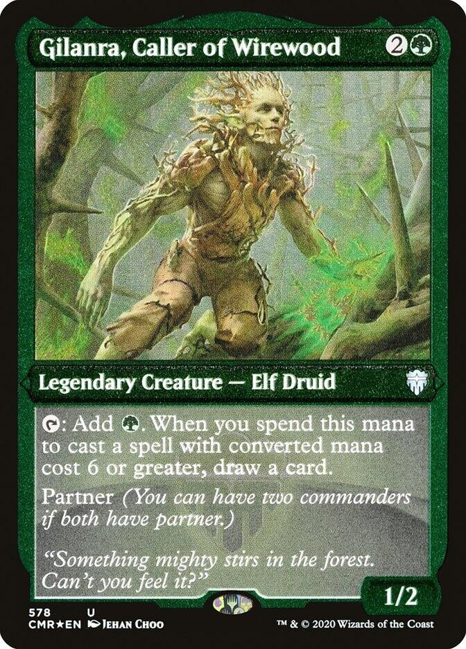 Gilanra Caller of Wirewood (Foil Etched) (578) [CMR] - MTG Single