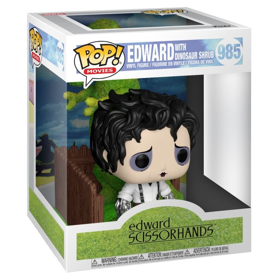 Edward Scissorhands: Edward with Dinosaur Shrub (985) [POP!] - Funko Sealed