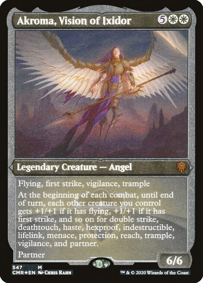 Akroma Vision of Ixidor (Foil Etched) (547) [CMR] - MTG Single