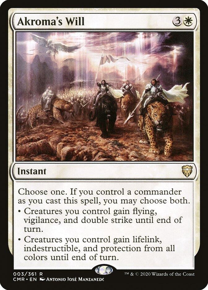 Akroma’s Will (3) [CMR] - MTG Single