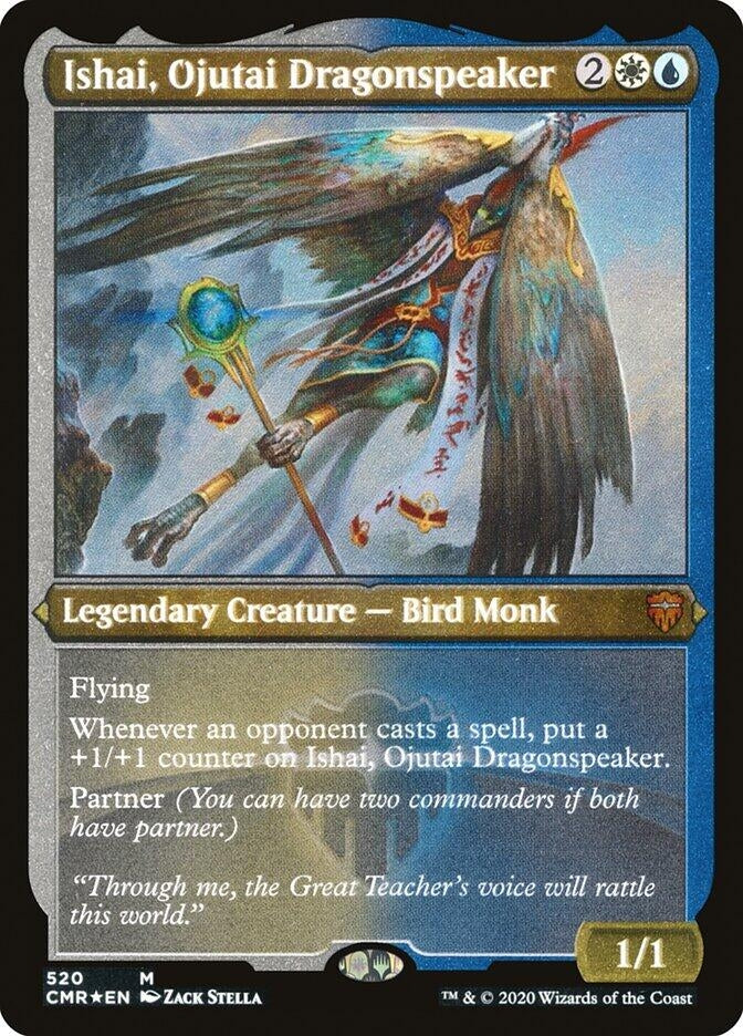 Ishai Ojutai Dragonspeaker (Foil Etched) (520) [CMR] - MTG Single
