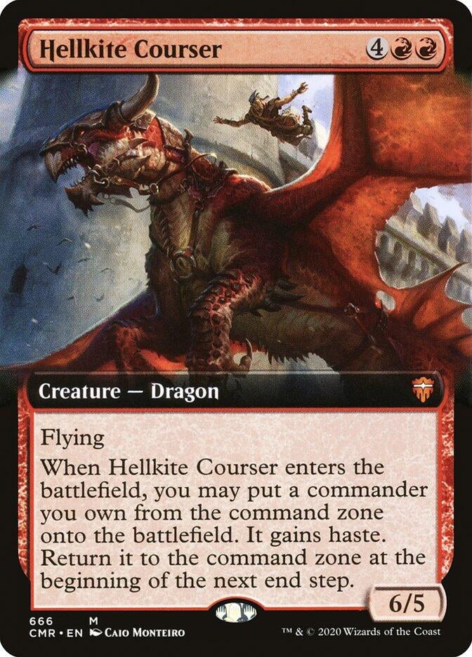 Hellkite Courser (Extended Art) (666) [CMR] - MTG Single