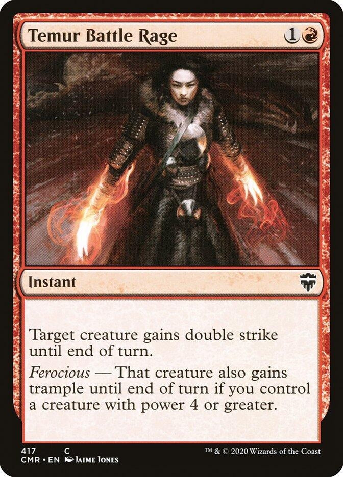Temur Battle Rage (417) [CMR] - MTG Single