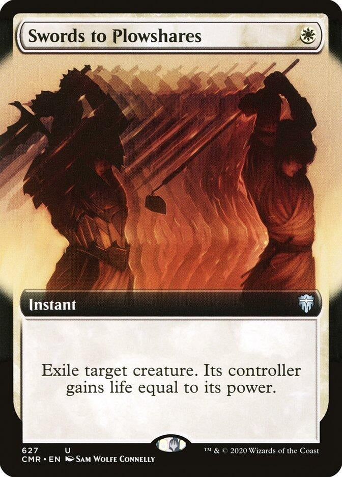 Swords to Plowshares (Extended Art) (627) [CMR] - MTG Single