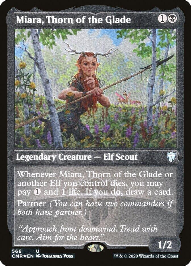 Miara Thorn of the Glade (Foil Etched) (566) [CMR] - MTG Single