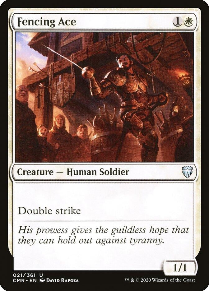 Fencing Ace (21) [CMR] - MTG Single