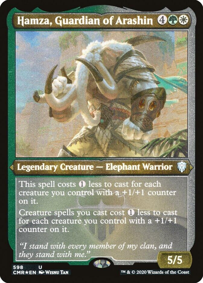 Hamza Guardian of Arashin (Foil Etched) (598) [CMR] - MTG Single