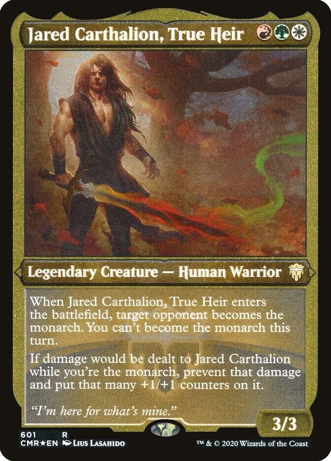 Jared Carthalion True Heir (Foil Etched) (601) [CMR] - MTG Single