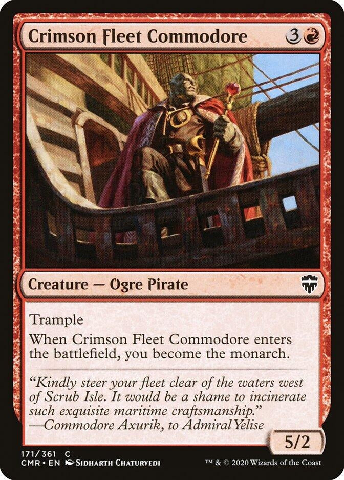 Crimson Fleet Commodore (171) [CMR] - MTG Single
