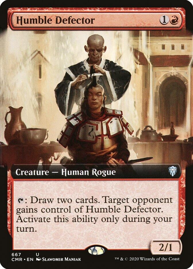 Humble Defector (Extended Art) (667) [CMR] - MTG Single