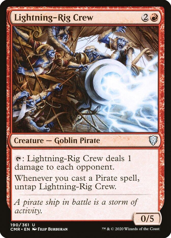 Lightning-Rig Crew (190) [CMR] - MTG Single