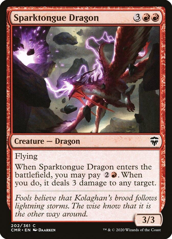 Sparktongue Dragon (202) [CMR] - MTG Single